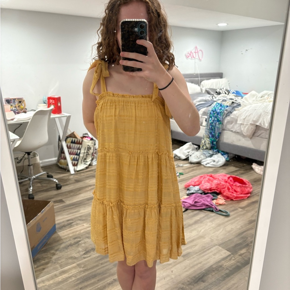 Yellow Tiered Sundress